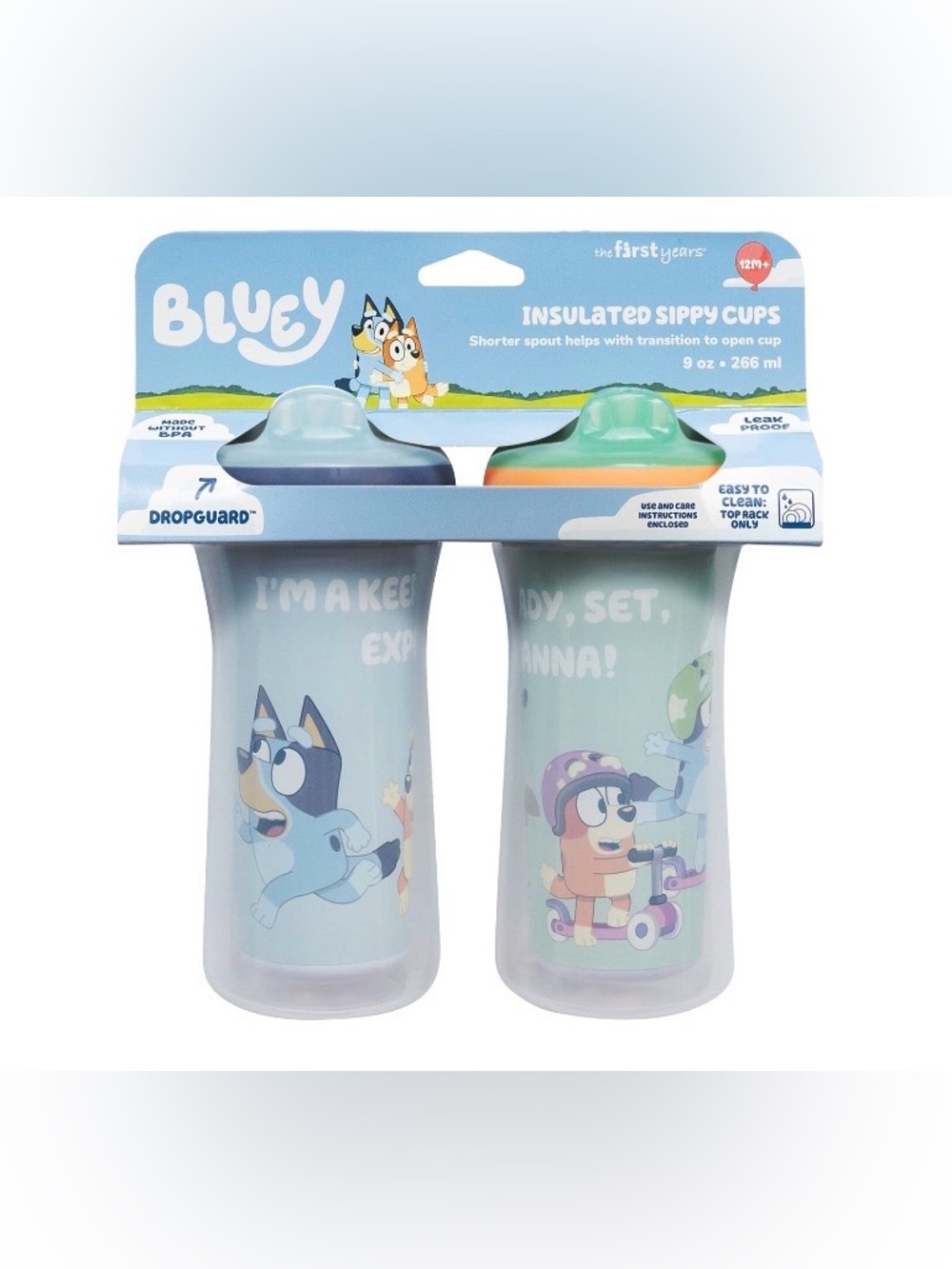 BLUEY INSULATED SIPPY CUPS